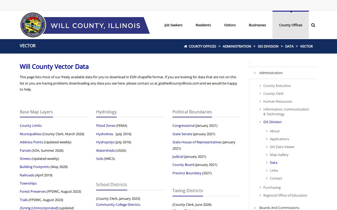 Homer Glen neighbors research using the Will County GIS layer inventory